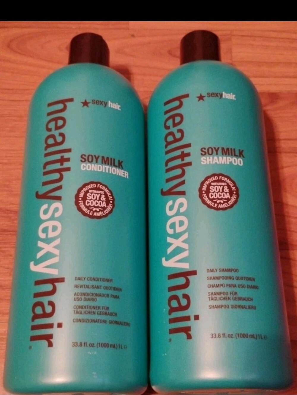 Healthy Sexy Hair Soy Milk Moisturizing Shampoo & Conditioner Large 33.8 oz 2009